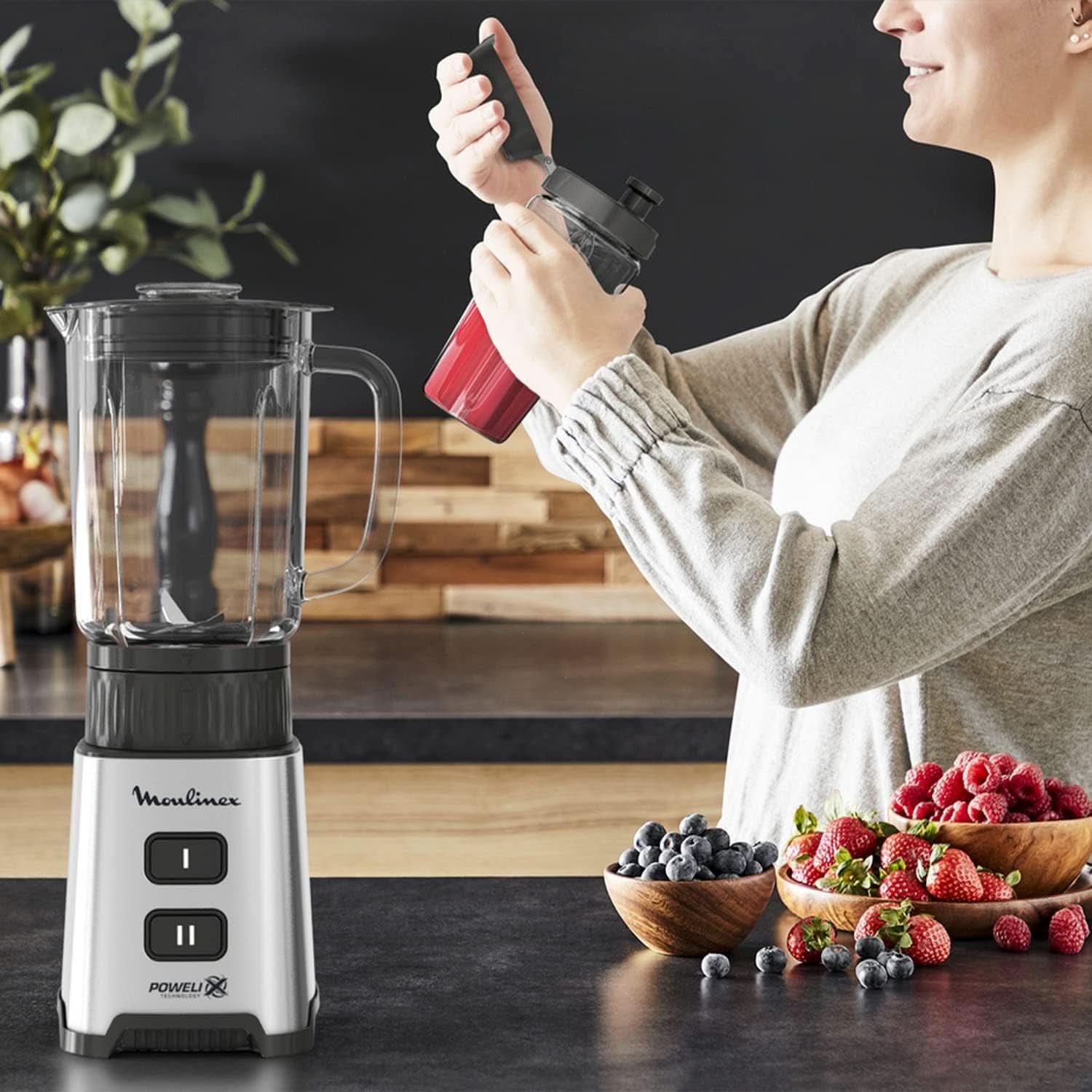 Mixer Pulseo LM17GD, 400 W, 4 Klingen, 700 ml, tragbarer Behälter 600 ml Kitchen Naty Shop