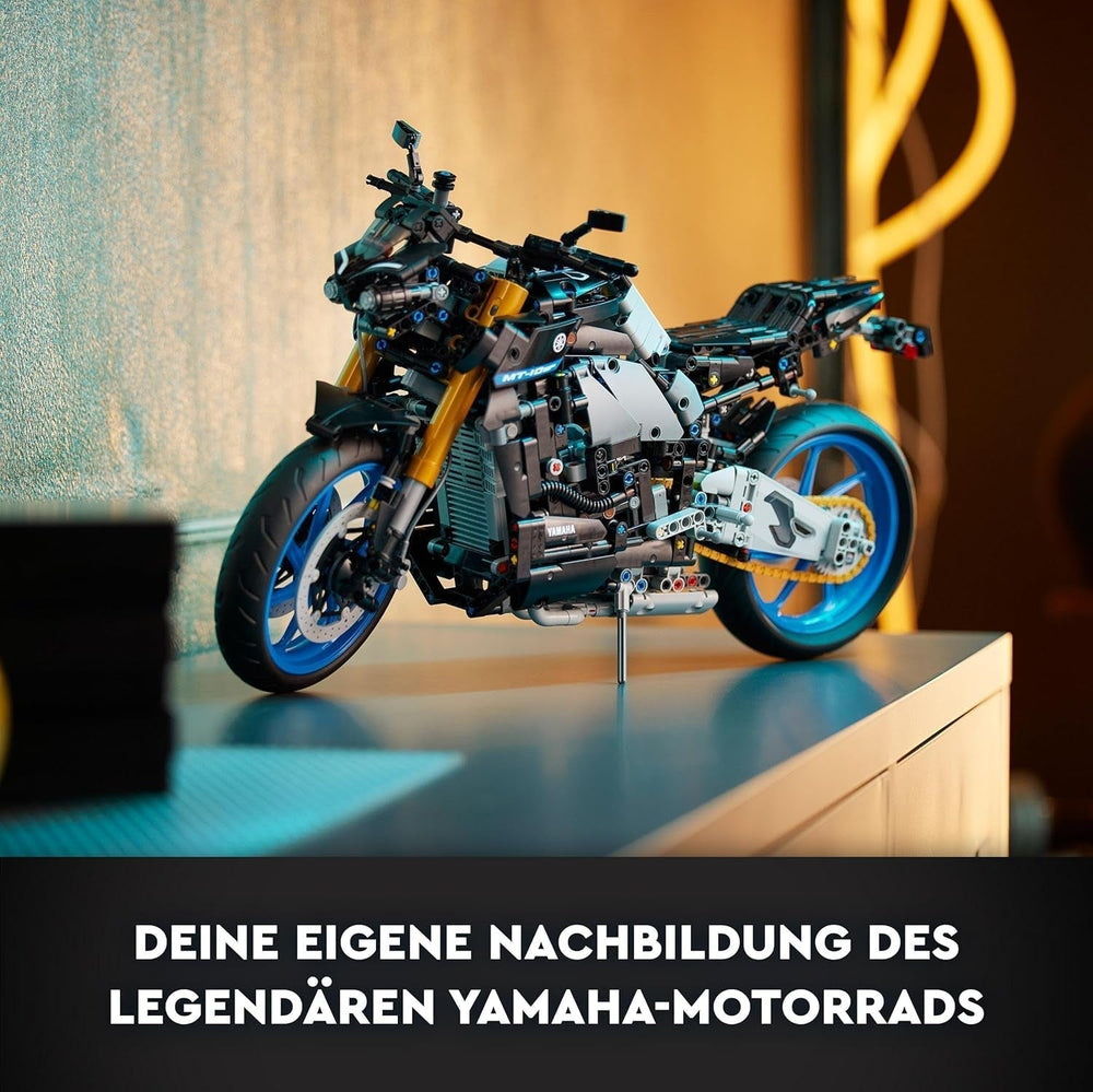 LEGO 42159 Technic Yamaha MT-10 SP Motorrad-Modellbausatz für Erwachsene, authentisches Fahrzeugmodell mit 4-Zylinder-Motor, funktionsfähiger Lenkung und Ar-App, Geschenk für Männer und Frauen. Bausätze Besuchen Sie den LEGO-Store
