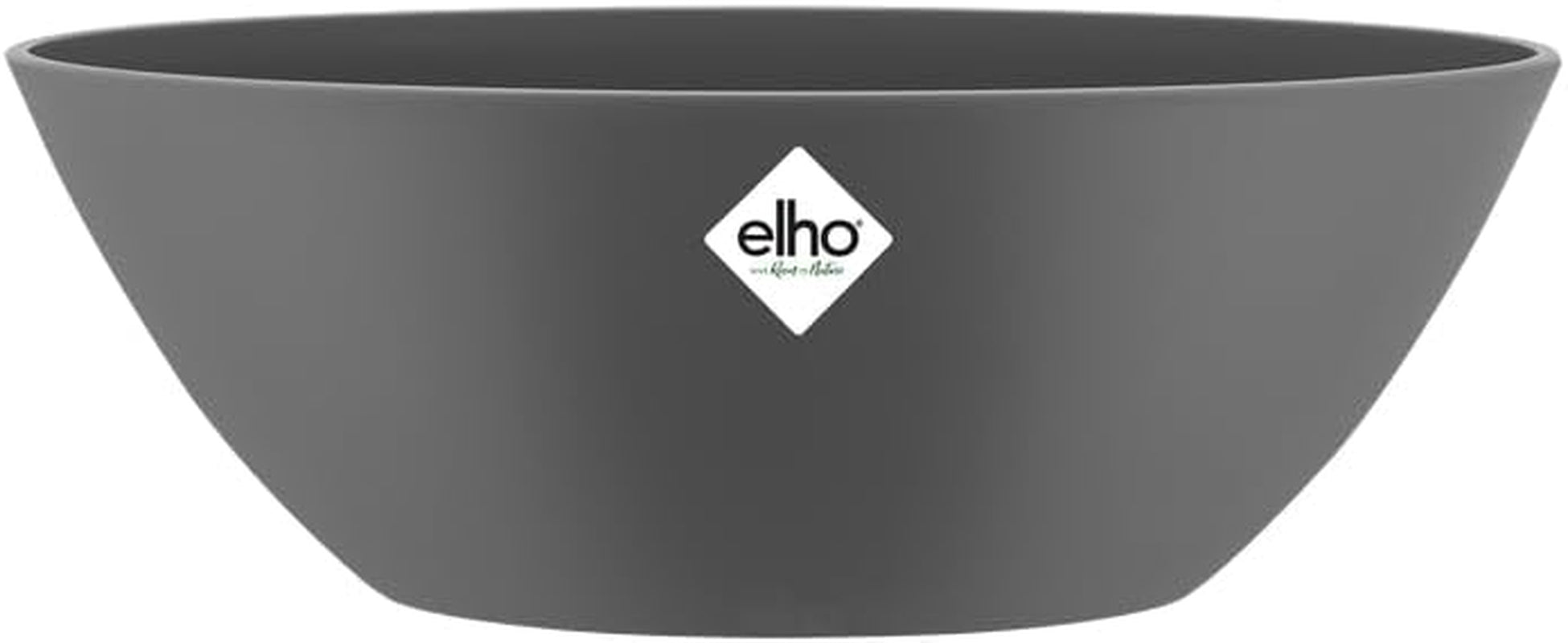 elho Brussels Oval 36 - Ghiveci de flori de interior - Ø 36,0 x Î 13,1 cm - Alb/Alb