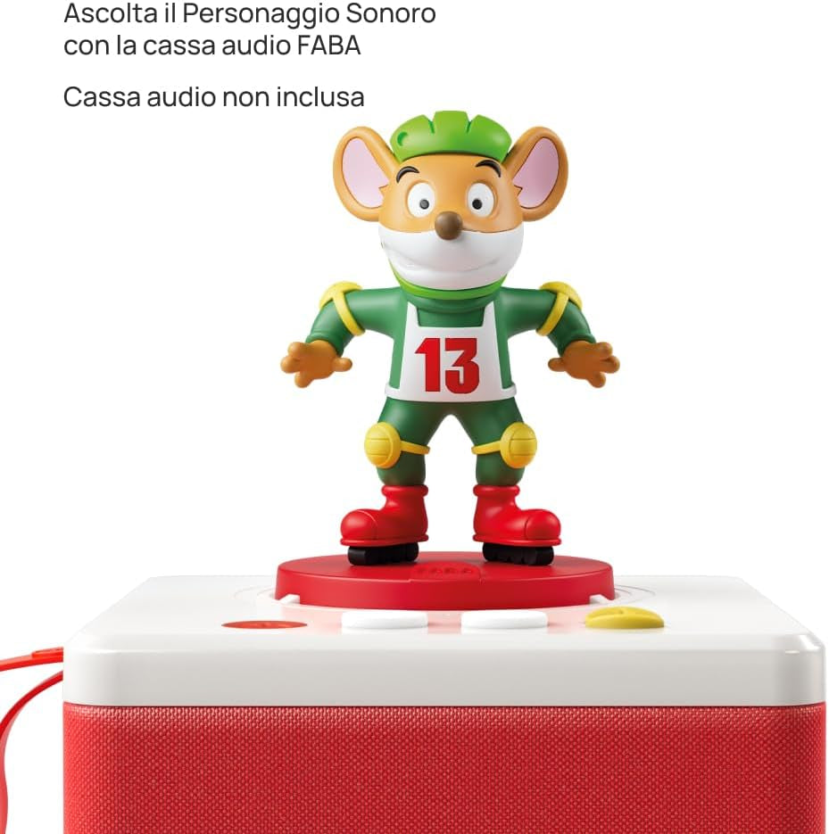 FFR13604 Geronimo Figurină sonoră Stilton-Un premiu de weekend sălbatic pentru Geronym, povești sonore, roz, Storie e Educativi Jucarii Bebe Naty Shop