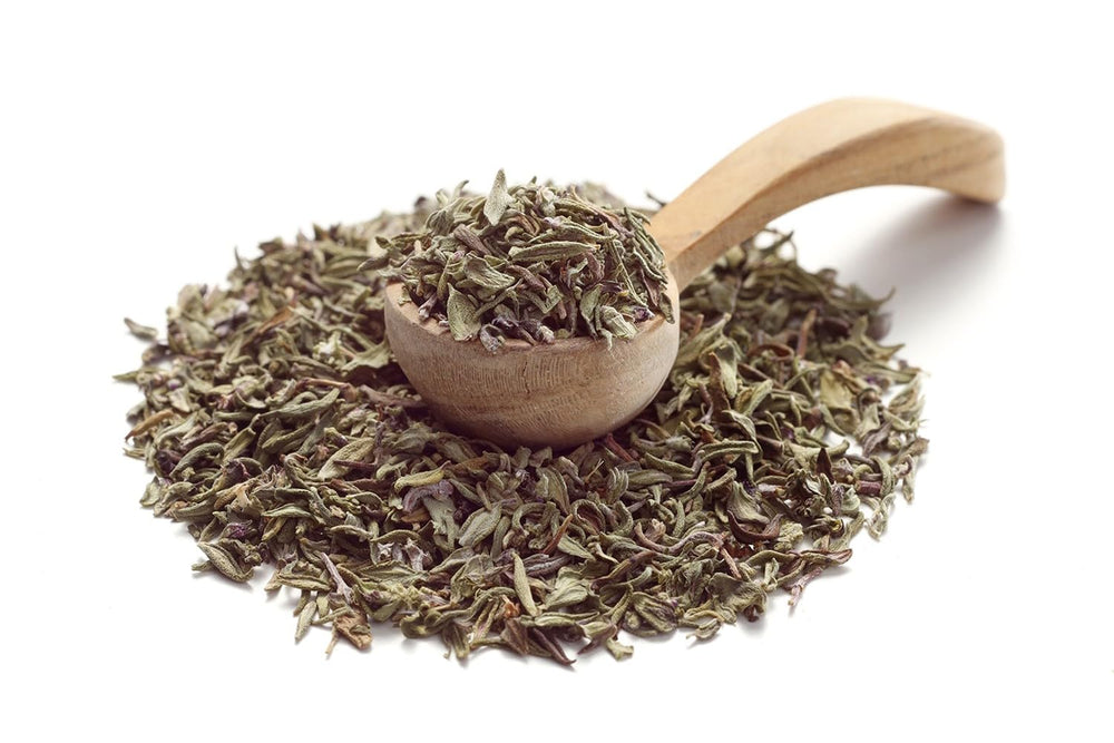 Ankerkraut Thymian, gerebelt, mediterranes Gewürz, 30g im Korkenglas