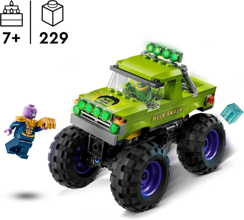 LEGO – Marvel Hulk Truck Vs. Thanos – Superhelden-Bauspielzeug – Avengers-Fahrzeug und Minifiguren – Monstertruck für Megaspaß – Geschenk für Jungen und Mädchen ab 7 Jahren – 76312 Bausets Besuchen Sie den LEGO-Store