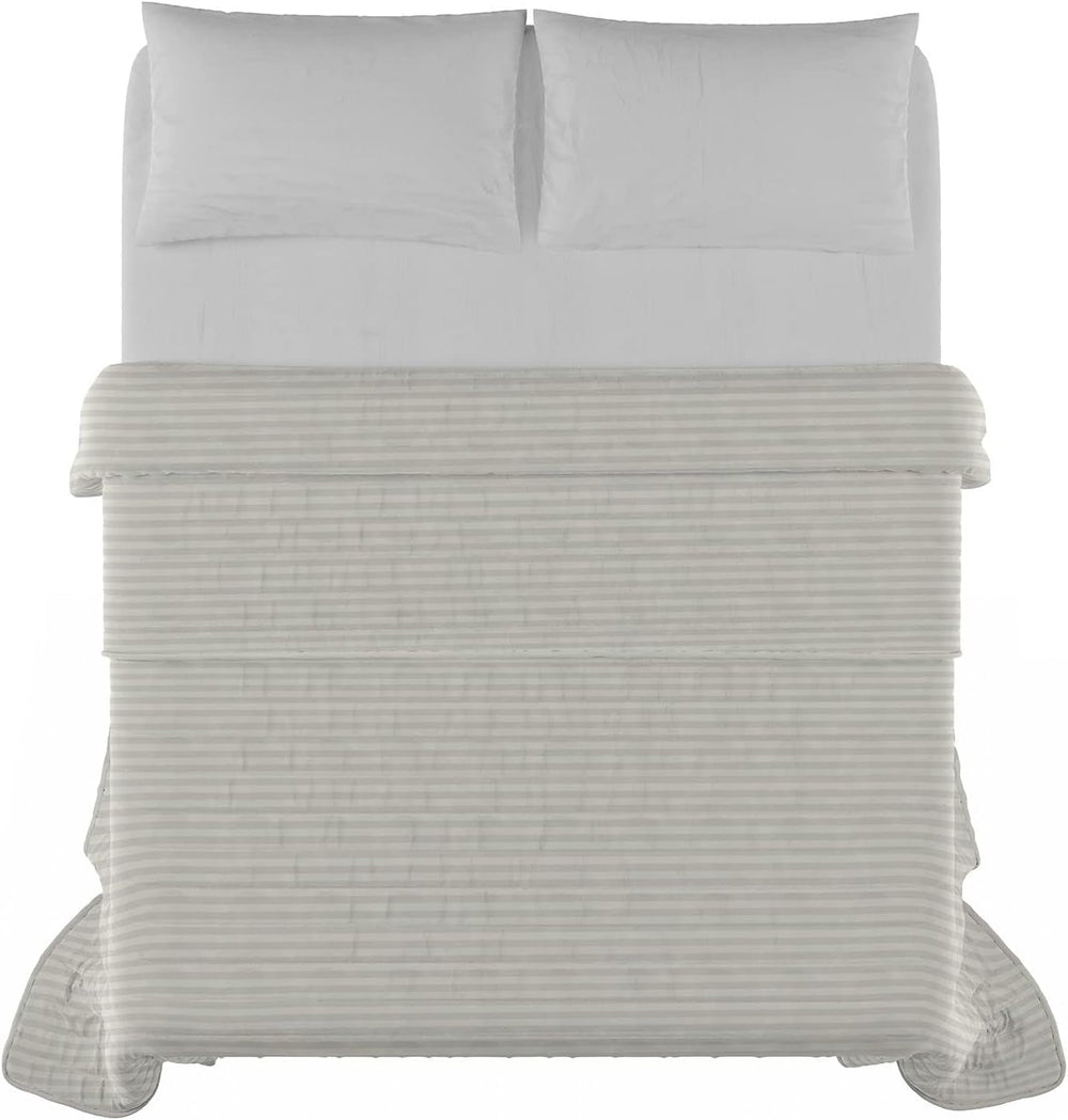 Sommerdecke Satin Stripes, Polyester, Creme, 260X250 cm Bettdecken und Steppdecken Naty Shop