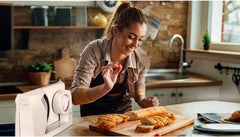 MPM MKR-05 Universeller elektrischer Allesschneider, einstellbare Schnittstärke bis 15 mm, 150 W. Aktenvernichter und Schneidemaschinen Naty Shop