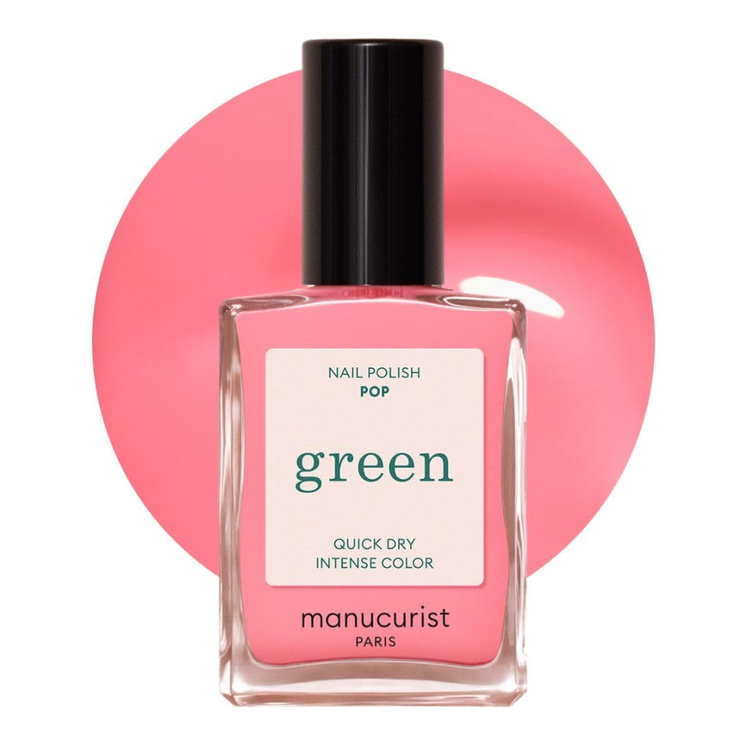 Manucurist Green – Rosy Beige Shell Beige Nagellack – Schnell trocknender Nagellack – DIY-Nägel – Vegan 12-Free – Pflanzenbasiert – Nagellack – Hergestellt in Frankreich