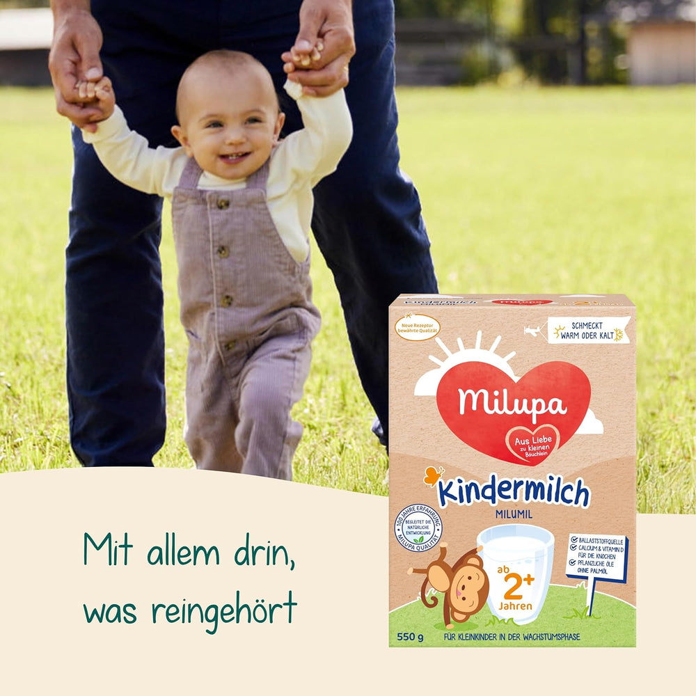 Milupa Milumil Wachstumsmilch 2+ - Ab 1 Jahr - Für Kleinkinder in der Wachstumsphase - 5 x 550 g