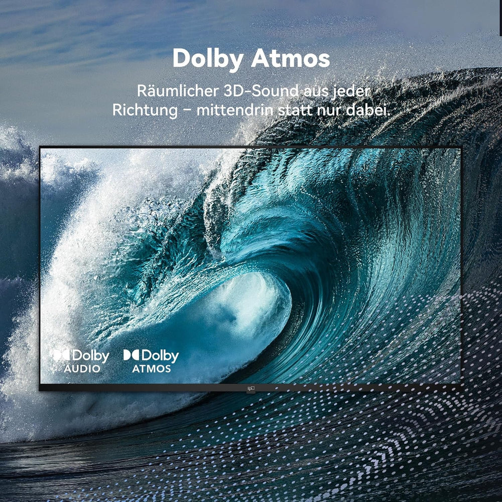 Google TV 4K UHD 139,7 cm (55 inch) cu Google Play și Google Cast integrate, HDR 10, Dolby Vision, Dolby Atmos, Memc, control vocal, negru, 4K, 139,7 cm (55 inch)