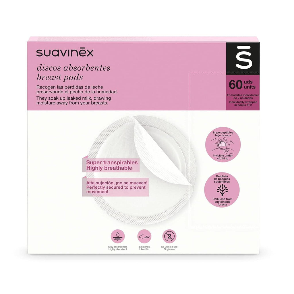 Suavinex 3182126 - Tampon de alăptat pachet de 60 Accesorii Hrana si Alaptare Bebe Naty Shop
