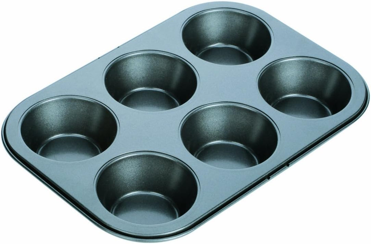 Backform, Schwarz, 26,5 x 18 x 3 cm Formen und Bleche zum Backen von Naty Shop 6 Muffins