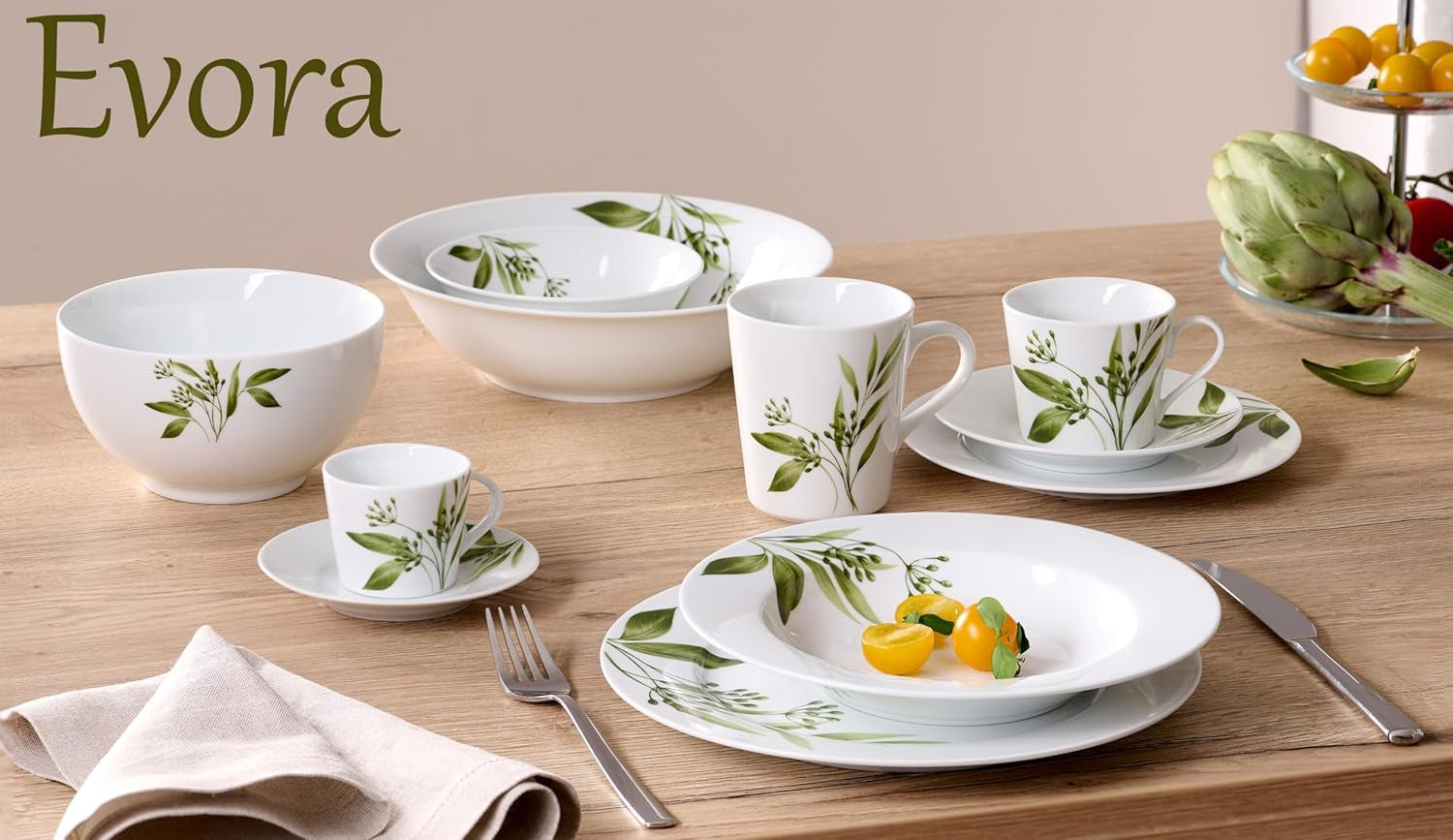 Serviciu de cafea Ritzenhoff & Breker Evora, 18 piese, porțelan