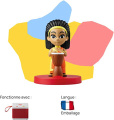 Figura sonoră - muzică africană: personaj sonor pentru povestitori, incl. 1x figura sonoră, instrucțiuni de utilizare, potrivit pentru Little Kid, Kid, dimensiuni: 5x5x6.5 cm Jucarii Bebe Naty Shop