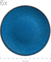 Set de mic dejun MÄSER, ceramică OSSIA, albastru regal, albastru