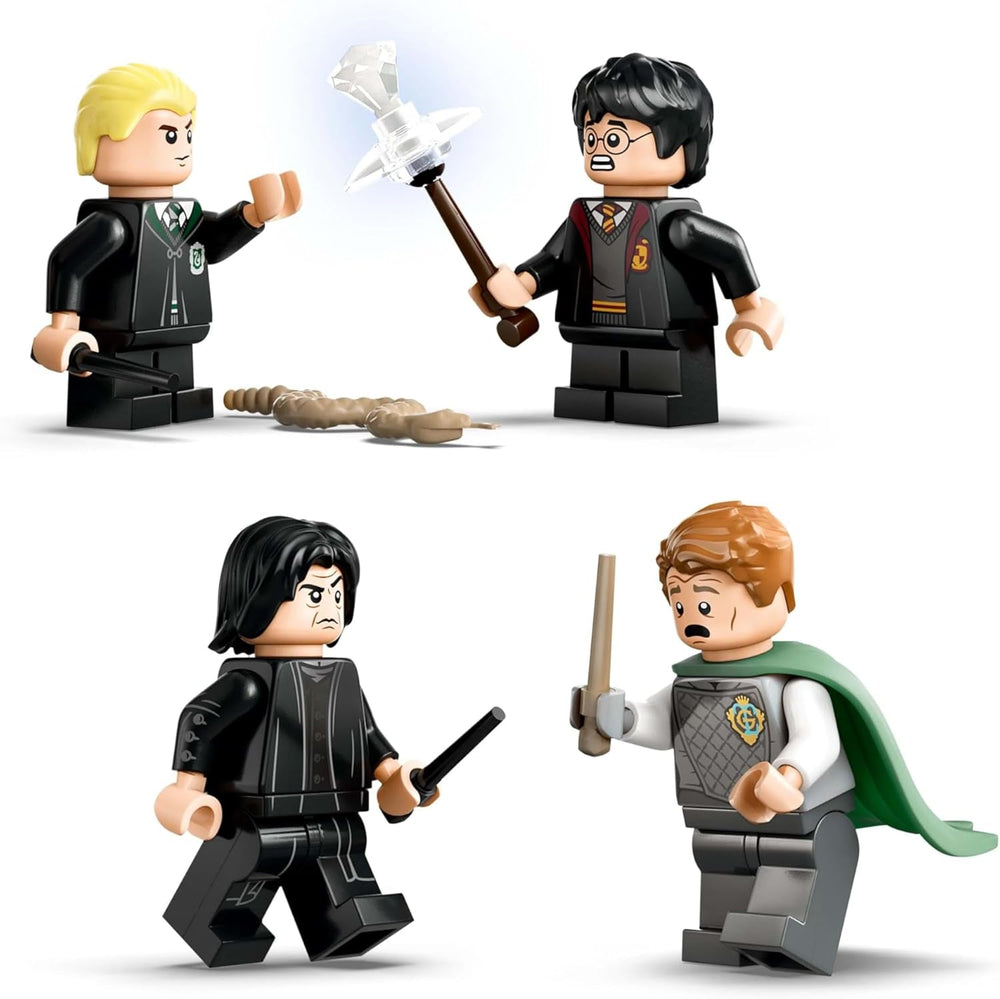 LEGO Harry Potter Hogwarts Castle: Dueling Club Bauset mit 4 Minifiguren inkl. Draco Malfoy, Gilderoy Lockhart & Severus Snape, Set Mit Funktion Für Jungen und Mädchen ab 8 Jahren 76441 Bausets Besuche den LEGO-Store