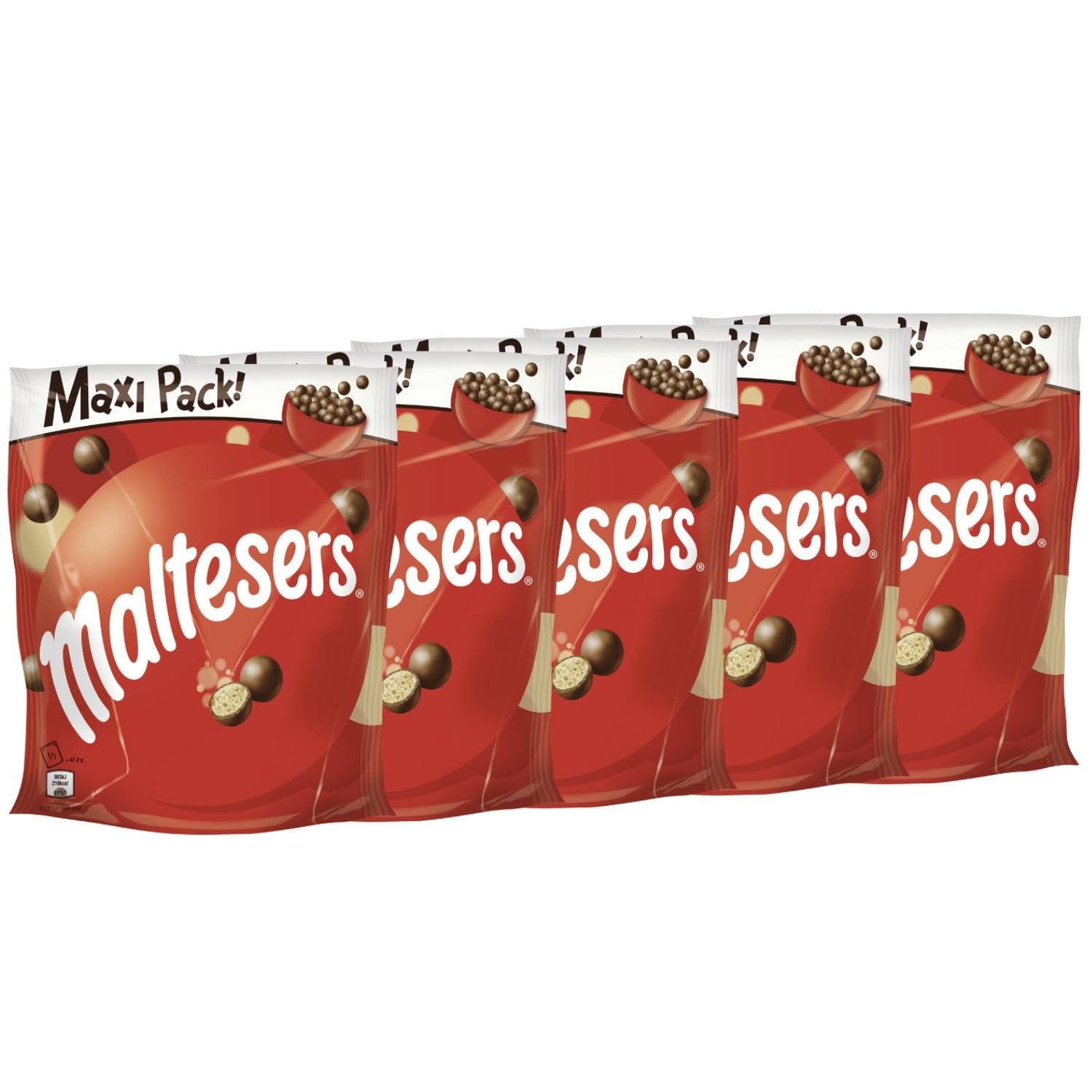Maltesers, Schokokugeln mit knusprig-leichtem Kern, luftiger Schoko-Snack, 1 Packung (1 x 300g)