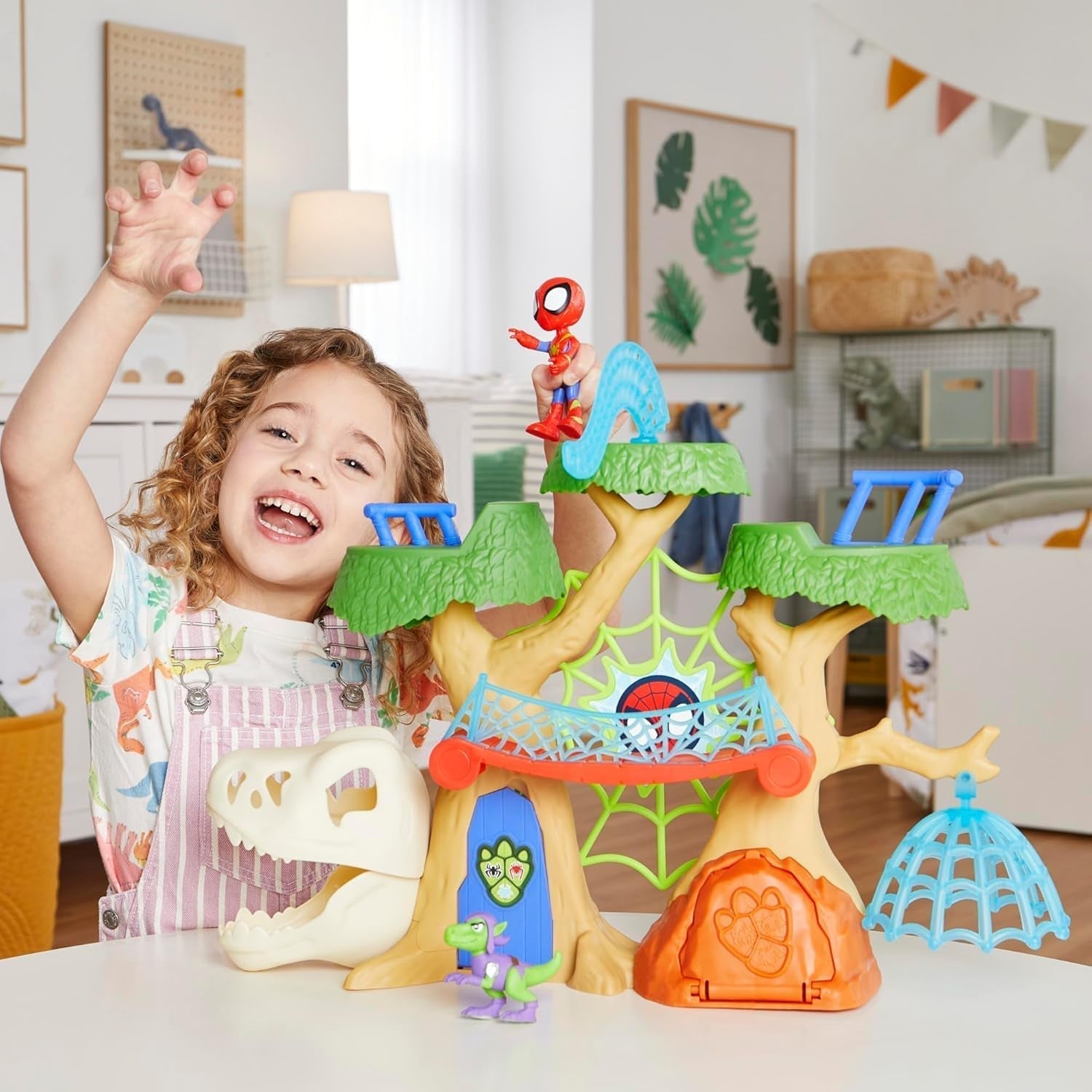 Marvel Spidey und seine Superfreunde Dino Treehouse Superhelden-Spielset Actionfiguren Naty Shop
