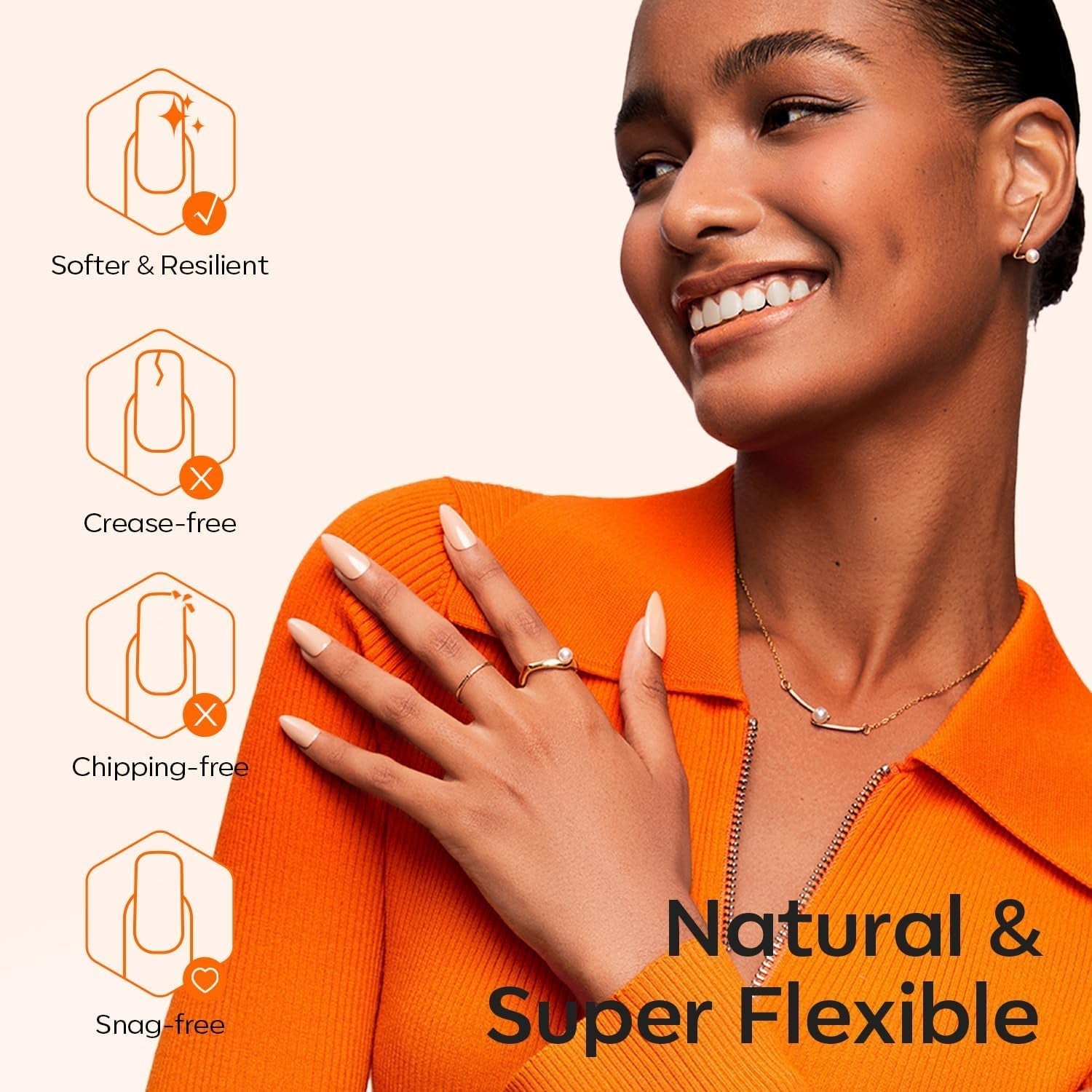 Modelones Tips Unghii 216 Piese - Set Tips Unghii Acoperire Completă, Set Tips Gel Moale, Tips Unghii Rășină PMMA Pre-Lustruire, Unghii Artificiale pentru Lipire pe Nail Art DIY, Migdale Scurte XS