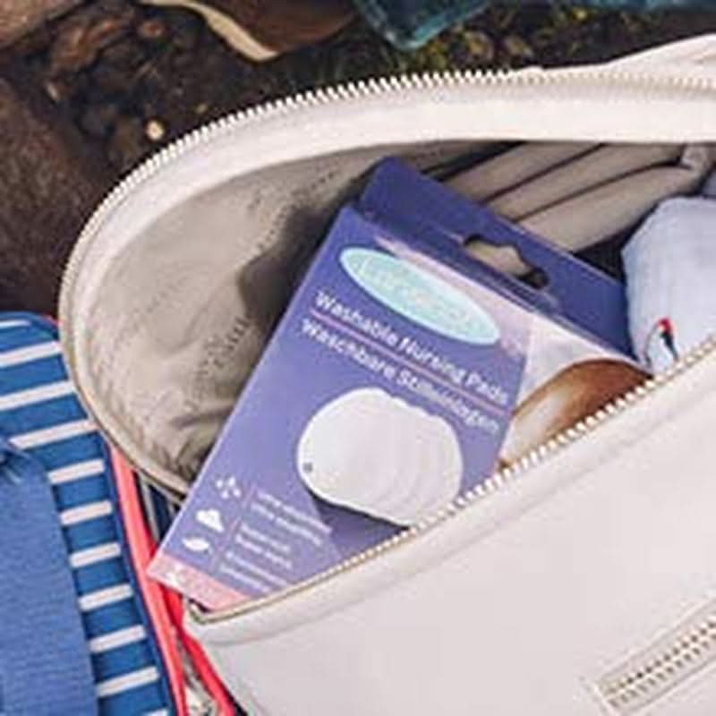 Waschbare Stilleinlagen von Lansinoh – 4er-Pack, inklusive Wäschenetz – Ultra saugfähig, superweich und wiederverwendbar. Lebensmittel- und Stillzubehör Bebe Naty Shop