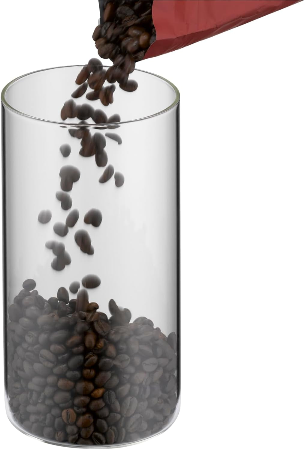 WMF Depot borcan de depozitare sticlă 1l, înălțime 21,5 cm, borcan de depozitare cu capac, recipient pentru boabe de cafea, borcan pentru cereale, borcan de depozitare a alimentelor cu deschidere mare de umplere (pachet de 4) Cutii depozitare alimente Naty Shop