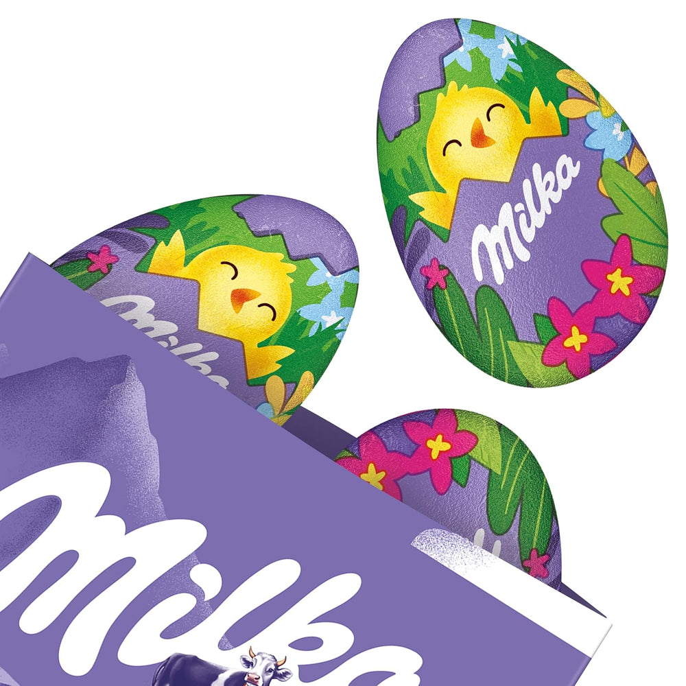 Milka Sweet Egg – Osterschokolade gefüllt mit Vanillecreme, Spiegelei-Optik – 124g