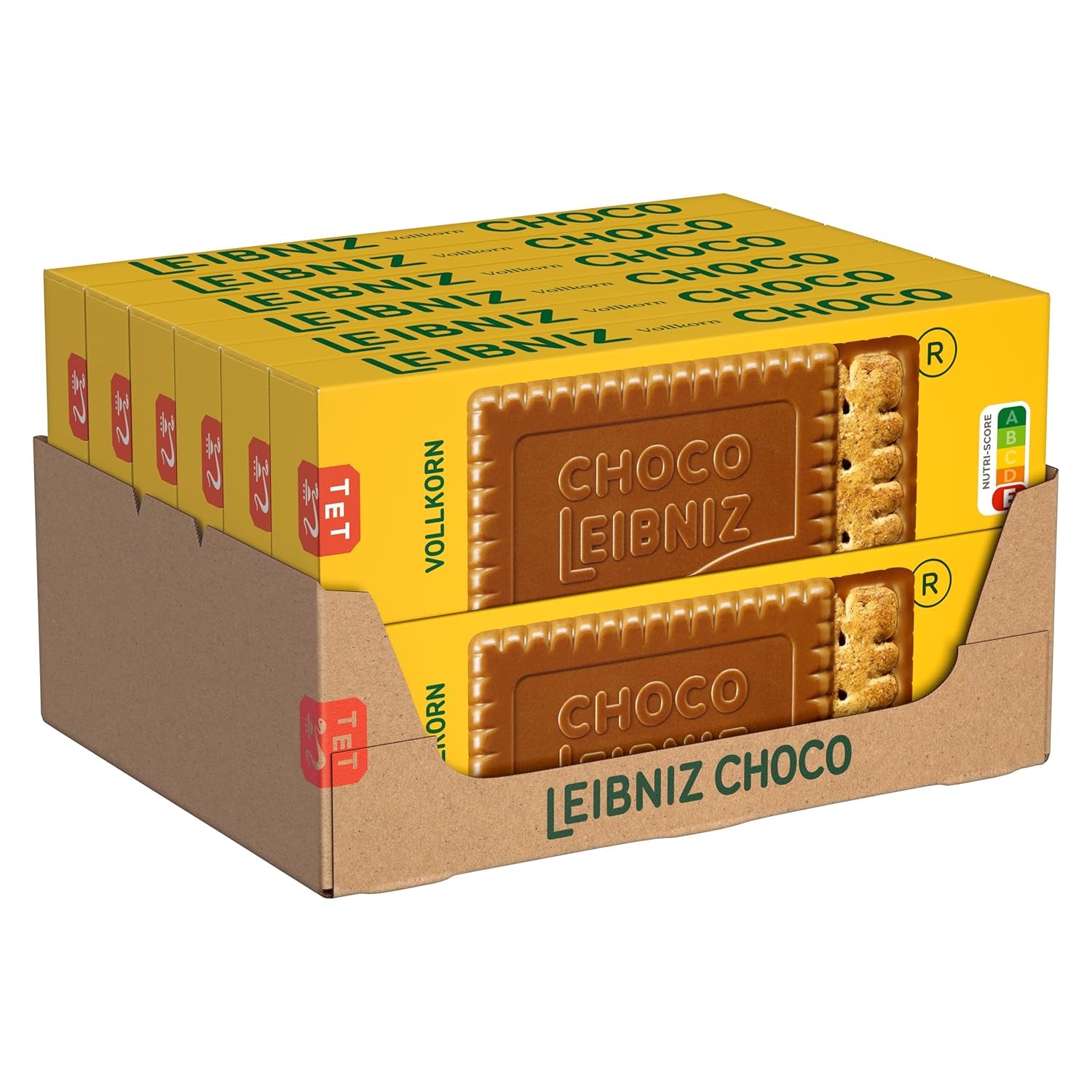 LEIBNIZ Biscuiți cu unt originali, pachet de 22 de gustări, biscuiții cu unt numărul 1, biscuiți crocanți într-un pachet mare practic (22 x 50 g), perfecți pentru călătorii