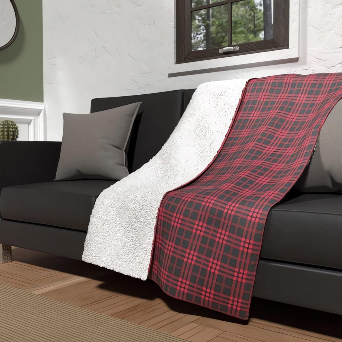 Soleil D'Ocre Plaid, Rot, 120 x 160 cm Bettdecken und Steppdecken Naty Shop Standardtitel