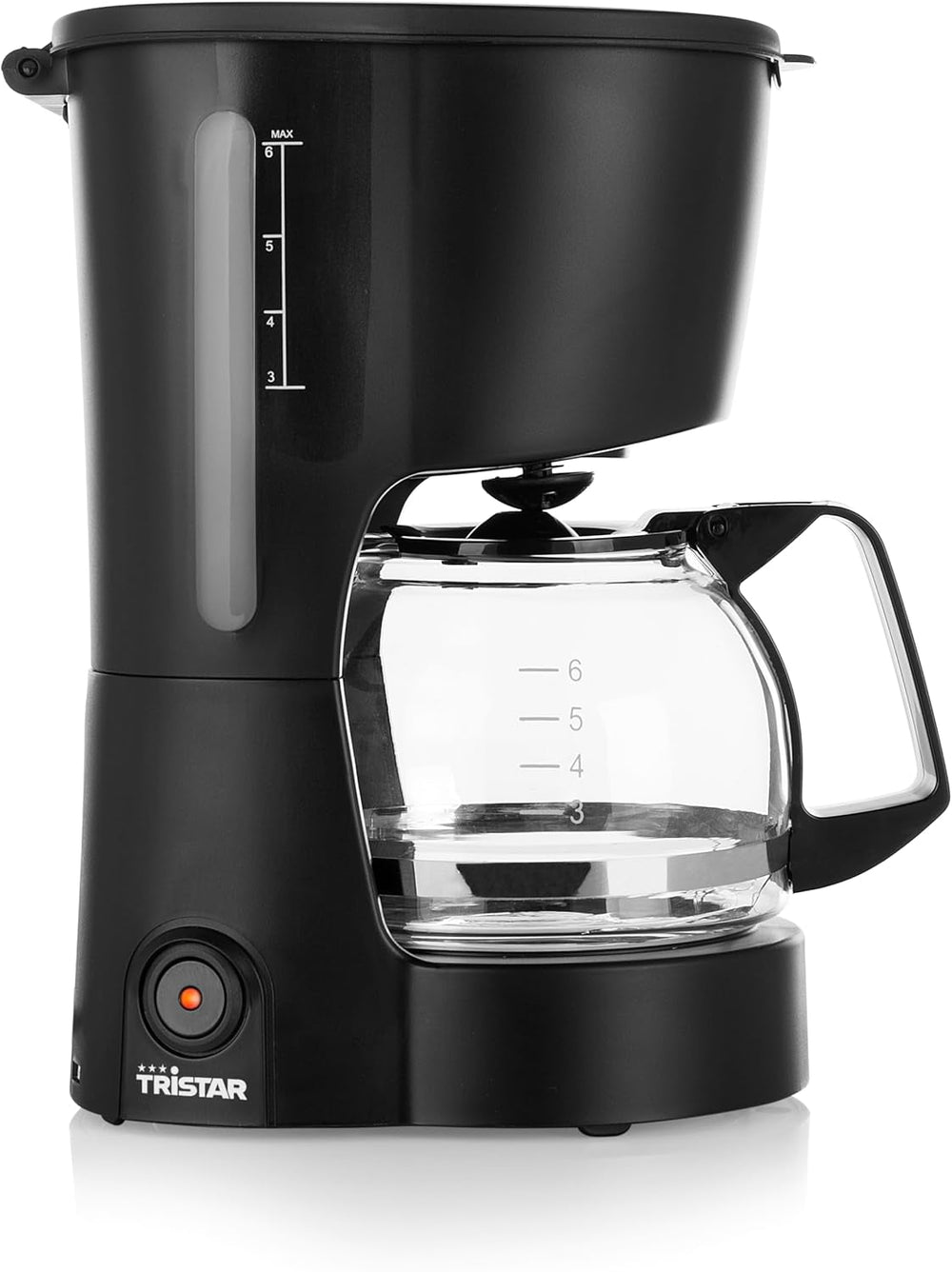 Cafetieră Tristar, capacitate 6 cești, 600W, funcție de menținere a căldurii, oprire automată, filtru permanent, sistem anti-picurare, compactă și portabilă, ușor de curățat, CM-1246