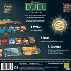 Asmodee 7 Wonders Duel, Grundspiel, Kennerspiel, Strategiespiel, 2 Spieler, ab 10 Jahren, 30 Minuten, deutsch
