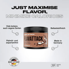 Body Attack Flavattack®, Double Choc Brownie, 250G / 83 Portionen Aromen Naty Shop