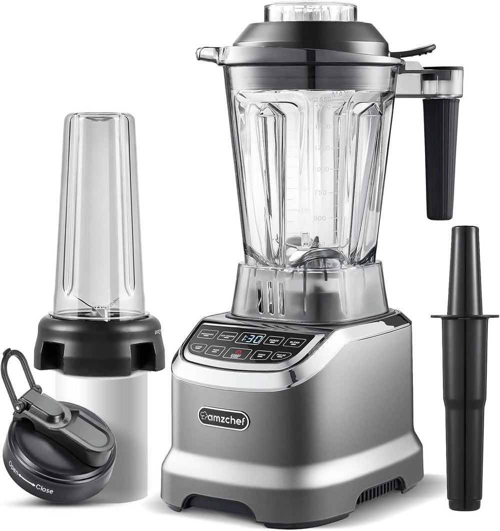 AMZ BOSS Professional Blender cu 8 viteze reglabile | Mixer de 1800W Mama si Copilul Naty Shop Mattes Grau 2000W