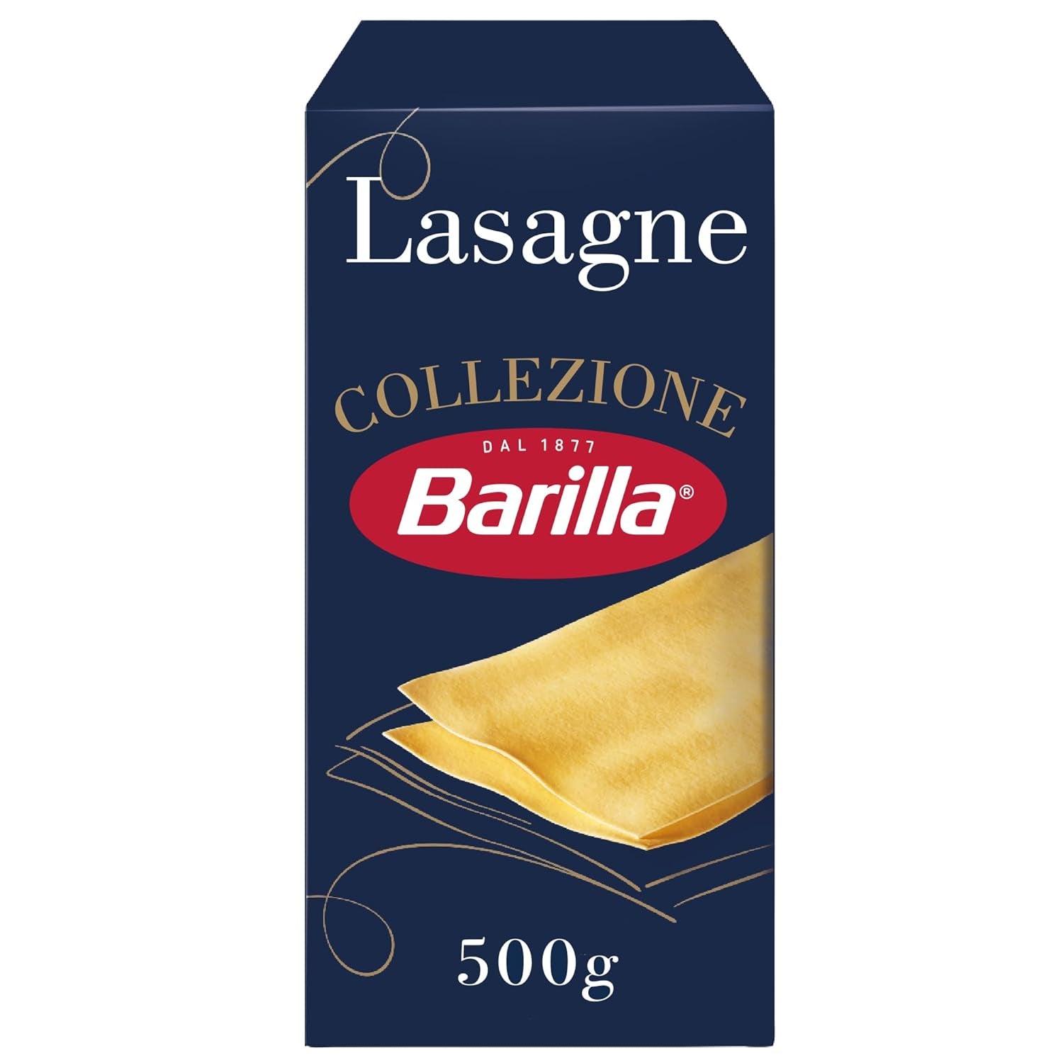Barilla Collezione Lasagne Pasta aus Hartweizen, immer al dente, 500g
