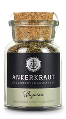 Ankerkraut Thymian, gerebelt, mediterranes Gewürz, 30g im Korkenglas