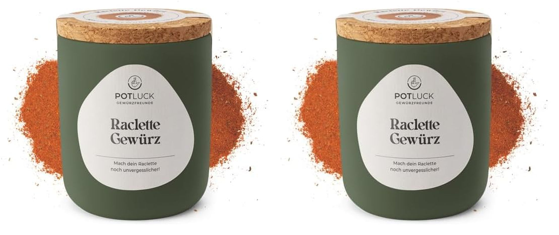 Potluck | Raclette-Gewürz | Würzmischung im Keramiktopf | 70g | Vegan, glutenfrei und mit natürlichen Zutaten