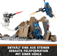 LEGO Star Wars: Mandalorian Ambush on Mandalore Battle Pack, Abenteuer-Bauspielzeug für Kinder, Sammel-Action-Set, Geschenkidee für Jungen und Mädchen 75373 Bausets Besuchen Sie den LEGO-Store