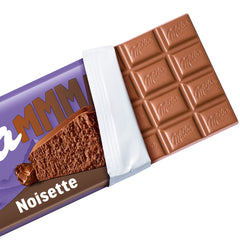 Milka MMMAX Noisette – Alpenmilchschokolade mit zart-cremiger Haselnussfüllung – 250g