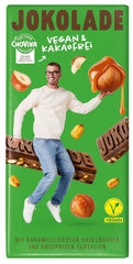 JOKOLADE 12 Riegel x 140g Sparpaket | Mit karamellisierten Erdnüssen und knusprigen Cerealien | Vegan und kakaofrei
