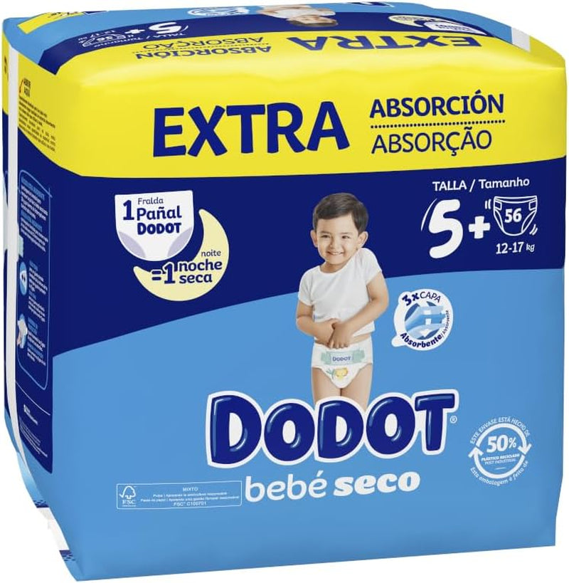Baby Dry Extra - Jumbo-Packung, Größe 5-56 Stück