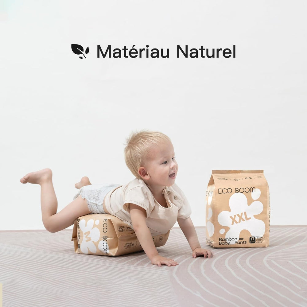 ECO BOOM Babywindeln aus Bambus – Größe 6 (20 kg), Pull-Up-Windeln auf pflanzlicher Basis (17 Stück) – Premium-Bio, parfümfrei, hautfreundlich, super saugfähig