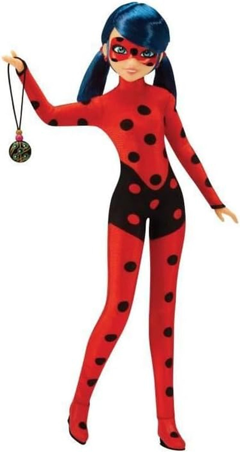BANDAI - Figur - Miraculous Ladybug - Ankleidepuppe - 26 cm - Ladybug mit ihrem Yoyo im Telefonmodus - Neues Kostüm mit Vinyl-Effekt - P50028