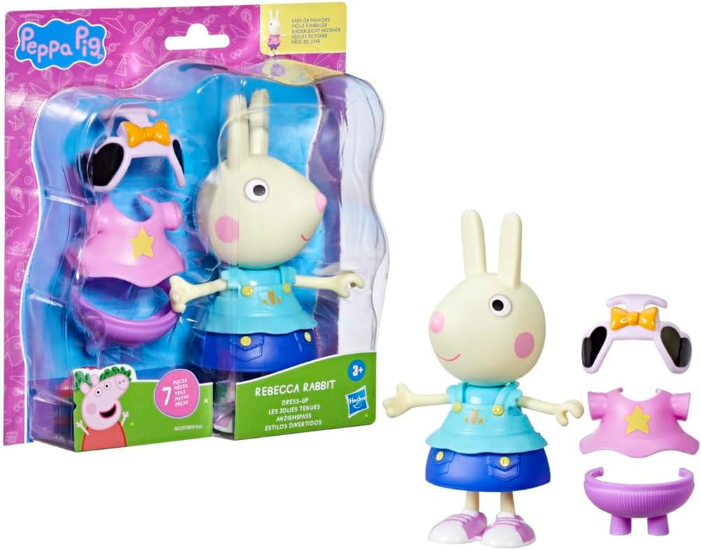 Peppa Pig Luisa Spoon - Figurină distractivă de îmbrăcat, păpușă de 15 cm pentru fete cu accesorii și haine de îmbrăcat, set de jucării interactive pentru copii mici de la 3 ani în sus