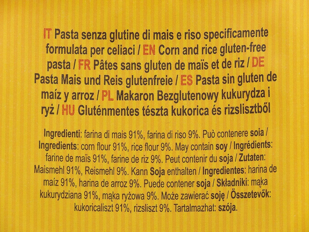 Glutenfreie Penne-Nudeln mit Mais und Reis, 400g