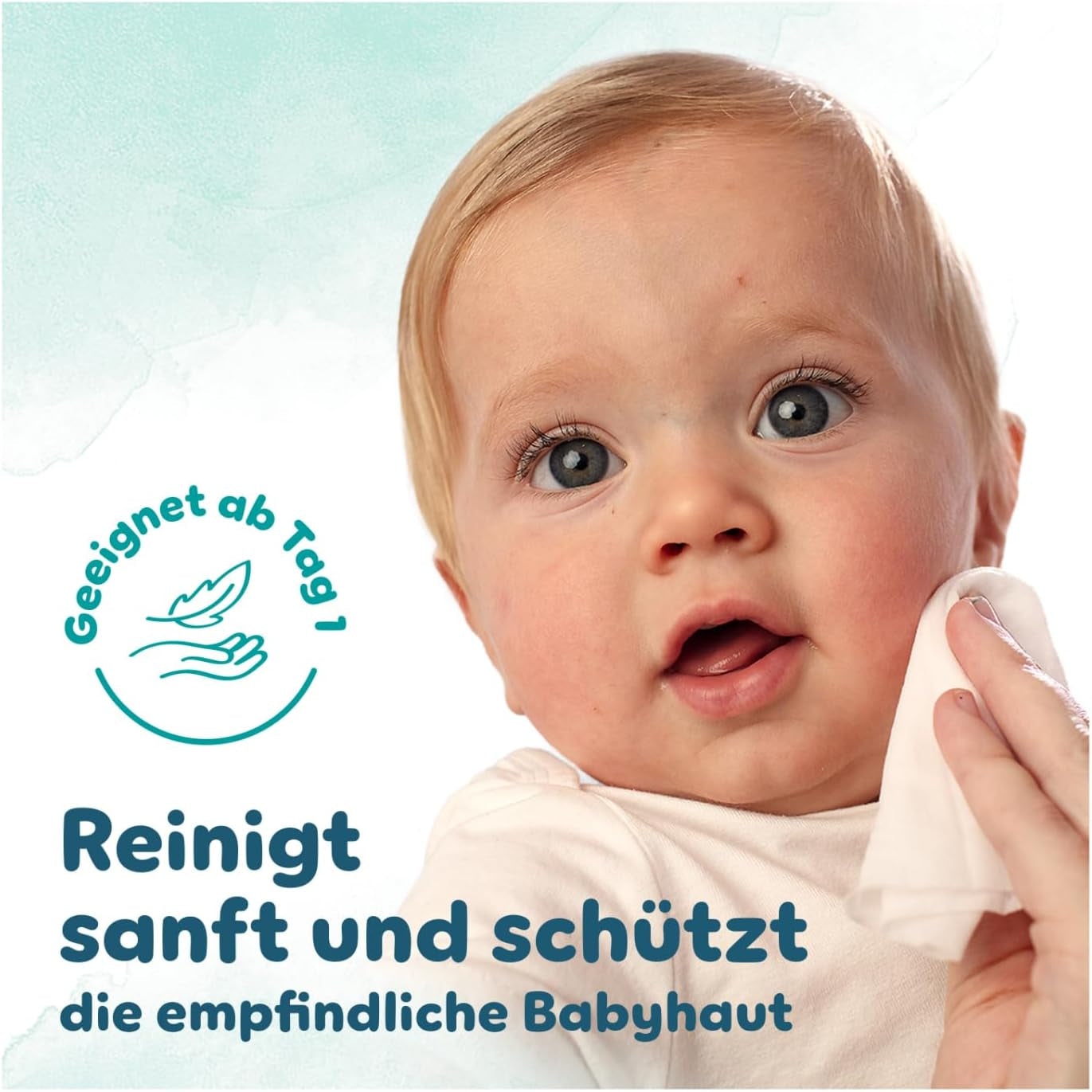 Pampers Harmony Aqua Feuchttücher, 15 Packungen mit je 48 Tüchern – insgesamt 720 Tücher, helfen dabei, den natürlichen pH-Wert der Haut wiederherzustellen, leichte Lotion 99 % Wasser