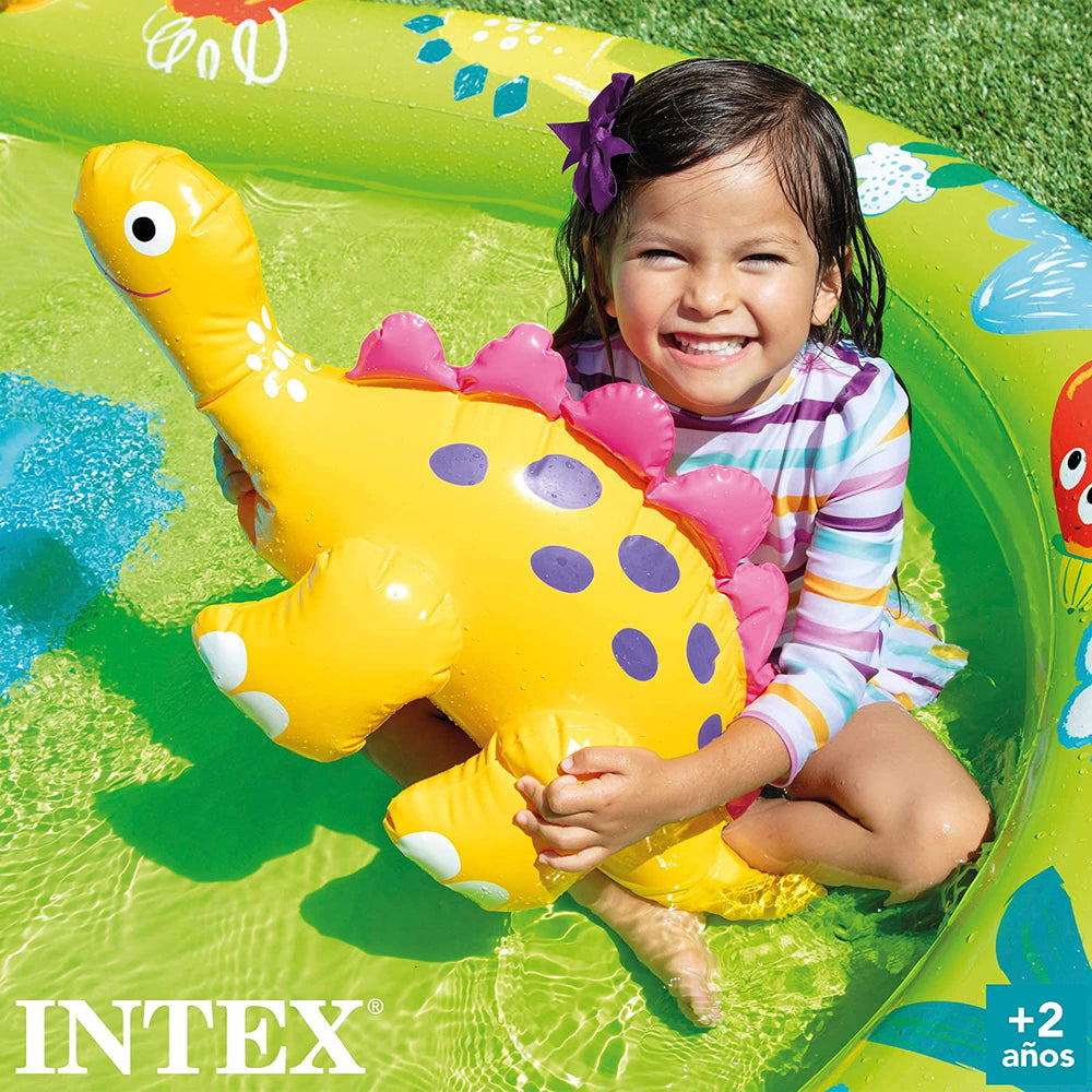 Intex 57166NP aufblasbarer Spielplatz mit kleinen Dinosauriern, mehrfarbig