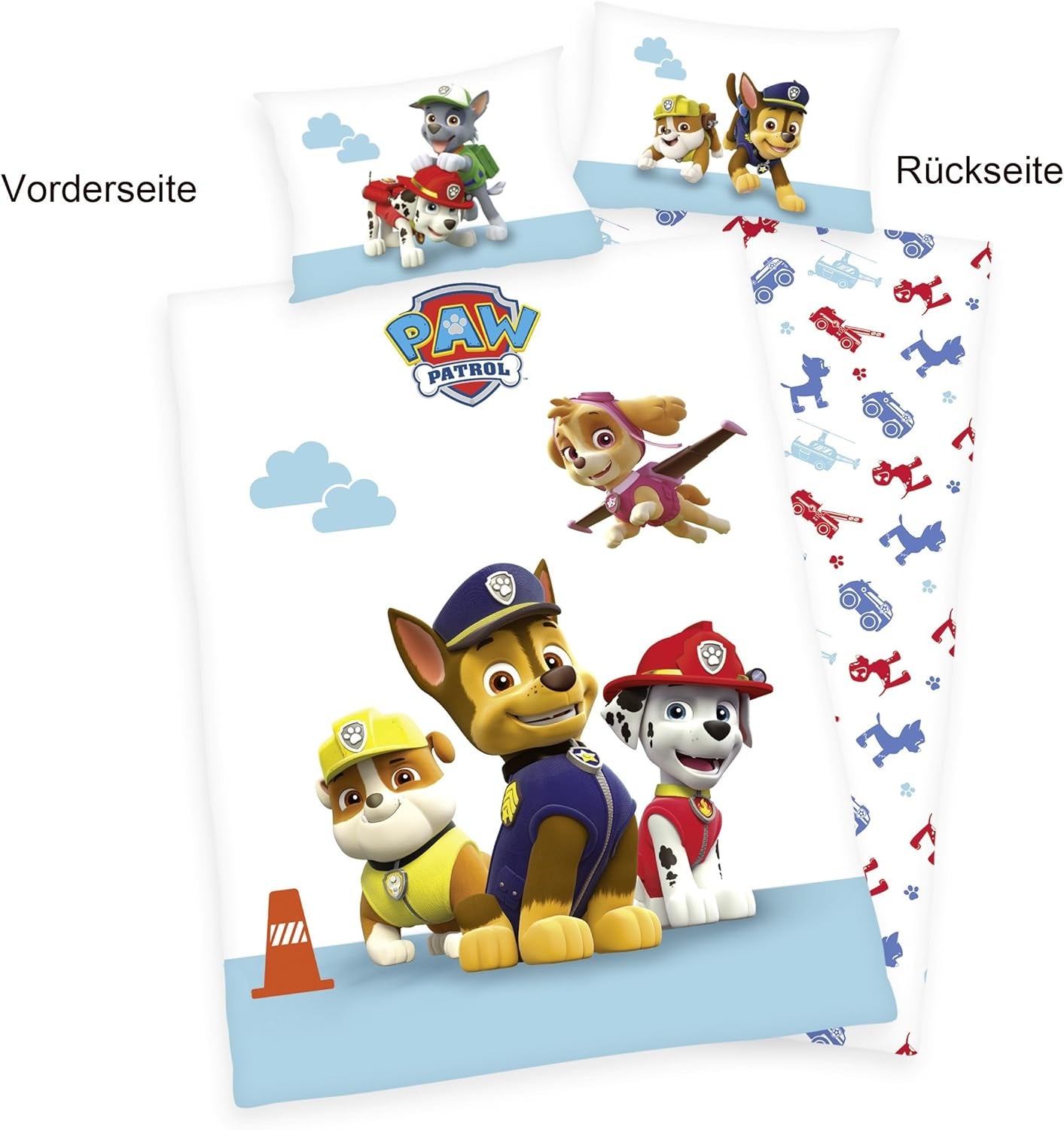 PAW Patrol Kinderbettwäsche-Set, wendbar Bettwäsche – Kinder Naty Shop