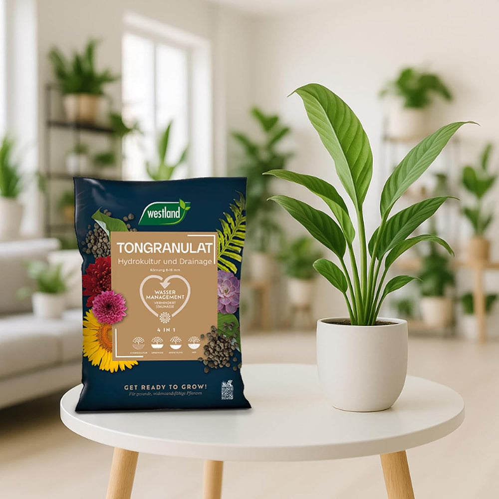 Westland Tongranulat, 5 l – Granulat für Pflanzen, ideal für Hydrokulturen, Drainagesubstrat ohne chemische Zusätze, für den Innen- und Außenbereich