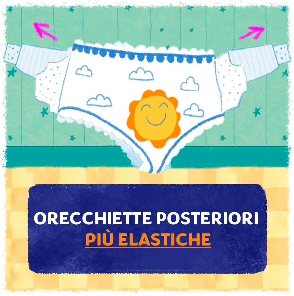 Scutece Pampers Sun and Moon, Unisex, Junior, Mărimea 5 (11-25 kg), 120 de scutece