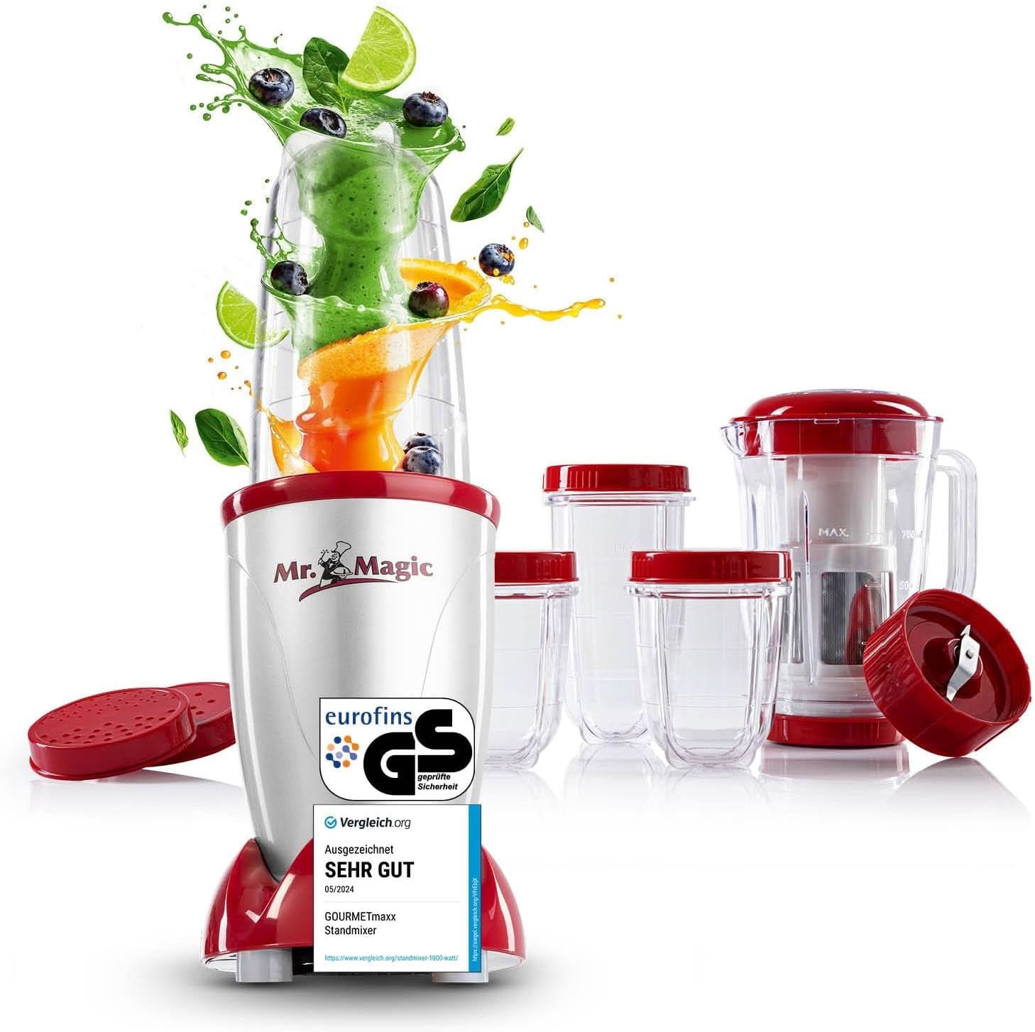 Gourmetmaxx Mr Magic Blender, Smoothie Maker cu pachet de accesorii Xxl Naty Shop