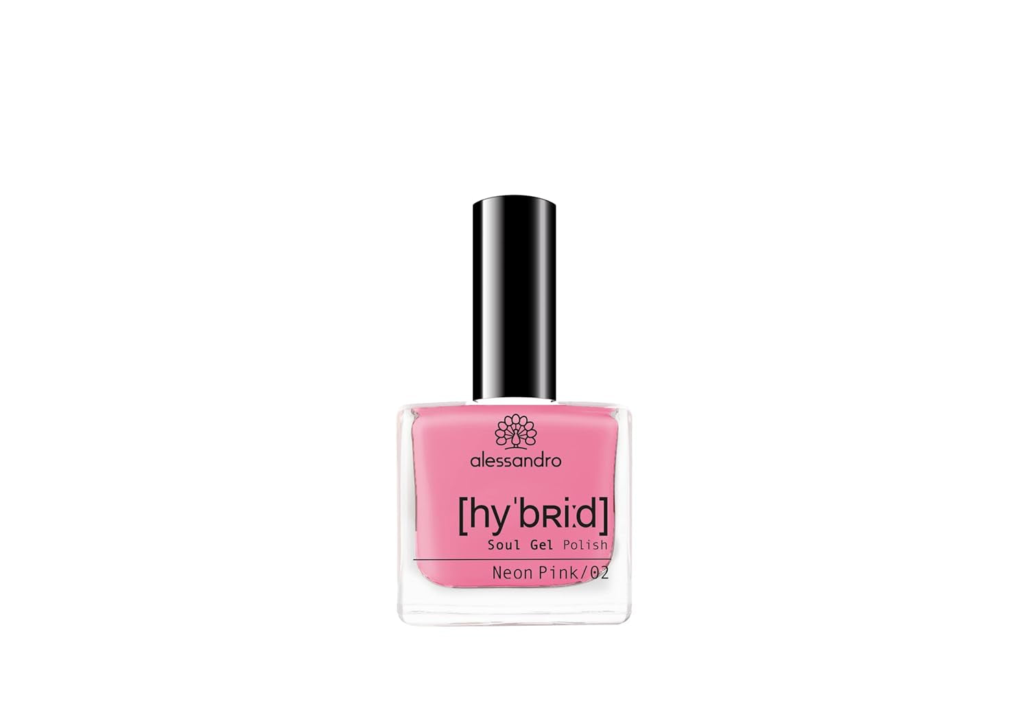 HYBRID-Nagellack alessandro Pink Melon – leuchtender Rosaton mit feinen Glitzerpartikeln – Perfekte Nägel in nur 3 Schritten, ohne LED – hält bis zu 10 Tage! 8 ml