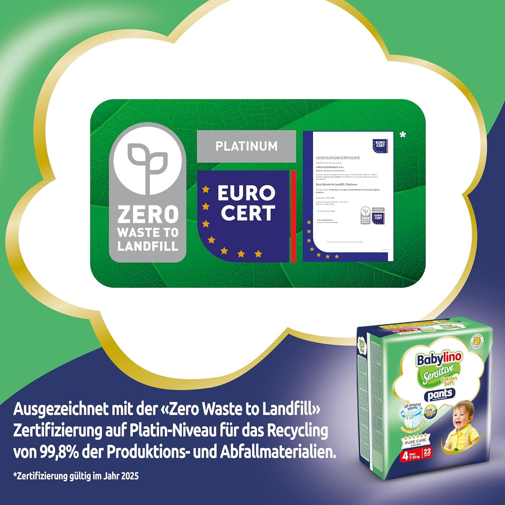 Windeln Sensitive Cotton Soft, Größe 4, Pants Maxi (7-13 kg), 22 Stück