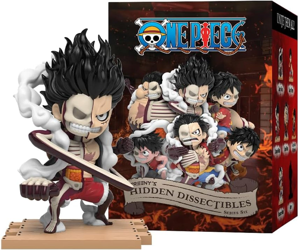 Mighty Jaxx Hidden Dissectibles: One Piece Series 6 (Luffy Gears) | Surprise Box Collectible Figure | ONE Random Character Action figures Naty Shop