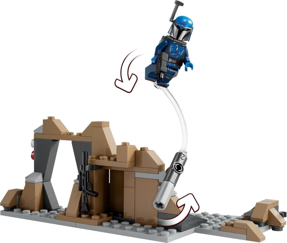 LEGO Star Wars: Mandalorian Ambush on Mandalore Battle Pack, Abenteuer-Bauspielzeug für Kinder, Sammel-Action-Set, Geschenkidee für Jungen und Mädchen 75373 Bausets Besuchen Sie den LEGO-Store